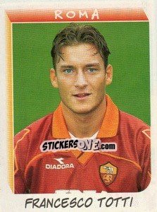 Sticker Francesco Totti - Calciatori 1999-2000 n. 334 - Panini