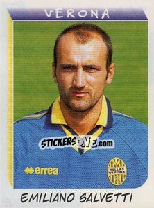 Sticker Emiliano Salvetti - Calciatori 1999-2000 - Panini