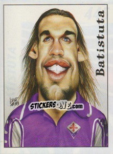 Sticker Batistuta - Calciatori 1999-2000 n. 445 - Panini
