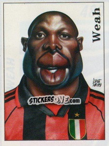 Sticker Weah - Calciatori 1999-2000 n. 480 - Panini