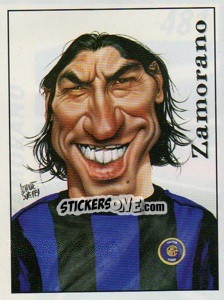 Sticker Zamorano - Calciatori 1999-2000 n. 481 - Panini