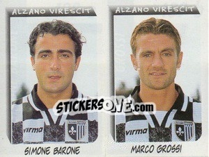 Sticker Barone / Grossi  - Calciatori 1999-2000 - Panini