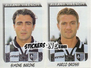 Sticker Barone / Grossi  - Calciatori 1999-2000 n. 489 - Panini