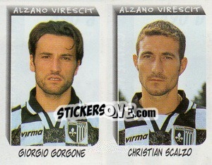 Sticker Gorgone / Scalzo  - Calciatori 1999-2000 n. 490 - Panini