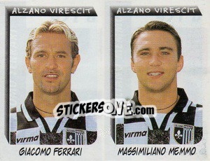 Sticker Ferrari / Memmo  - Calciatori 1999-2000 - Panini