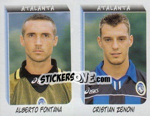 Sticker Fontana / C.Zenoni  - Calciatori 1999-2000 n. 492 - Panini
