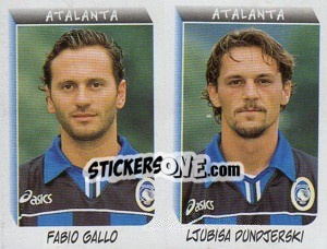 Sticker Gallo / Dundjerski  - Calciatori 1999-2000 n. 498 - Panini