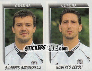 Sticker Baronchelli / Cevoli  - Calciatori 1999-2000 n. 513 - Panini