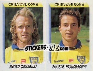 Sticker Zironelli / Franceschini  - Calciatori 1999-2000 n. 525 - Panini