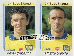 Sticker Zanchetta / Cossato  - Calciatori 1999-2000 - Panini