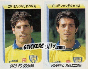 Figurina De Cesare / Marazzina  - Calciatori 1999-2000 - Panini