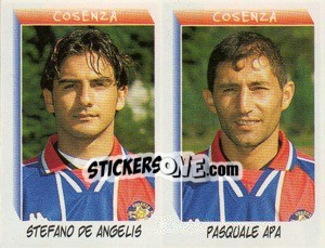 Sticker De Angelis / Apa  - Calciatori 1999-2000 - Panini