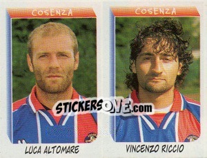Sticker Altomare / Riccio  - Calciatori 1999-2000 n. 533 - Panini