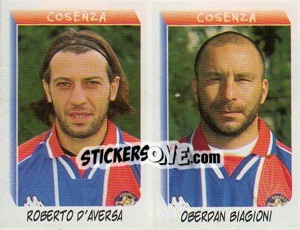 Sticker D'Aversa / Biagioni  - Calciatori 1999-2000 - Panini