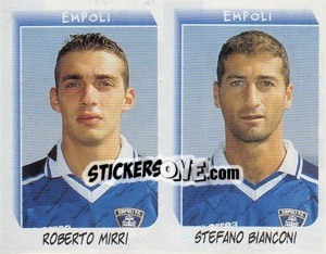 Figurina Mirri / Bianconi  - Calciatori 1999-2000 - Panini