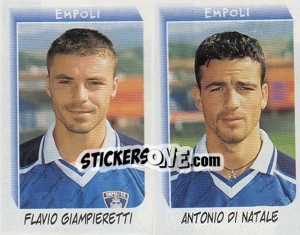 Sticker Giampieretti / Di Natale - Calciatori 1999-2000 n. 544 - Panini