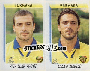 Sticker Prete / D'Angelo  - Calciatori 1999-2000 - Panini