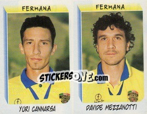 Sticker Cannarsa / Mezzanotti  - Calciatori 1999-2000 n. 550 - Panini