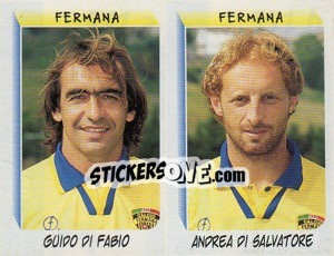 Sticker Di Fabio / Di Salvatore  - Calciatori 1999-2000 n. 551 - Panini