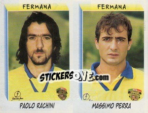 Sticker Rachini / Perra  - Calciatori 1999-2000 n. 552 - Panini