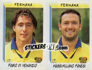 Sticker Di Venanzio / Fanesi  - Calciatori 1999-2000 n. 553 - Panini