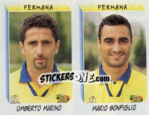 Sticker Marino / Bonfiglio  - Calciatori 1999-2000 n. 554 - Panini