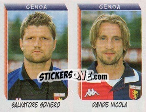 Sticker Soviero / Nicola  - Calciatori 1999-2000 n. 555 - Panini