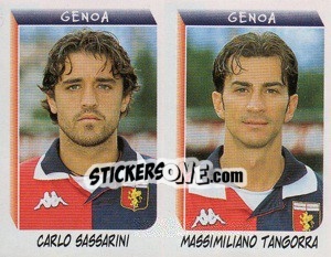 Sticker Sassarini / Tangorra  - Calciatori 1999-2000 n. 558 - Panini