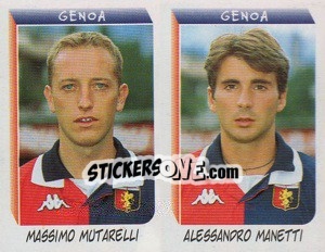 Sticker Mutarelli / Manetti  - Calciatori 1999-2000 n. 560 - Panini