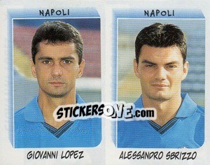 Sticker Lopez / Sbrizzo  - Calciatori 1999-2000 - Panini