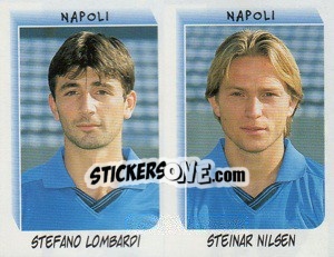 Sticker Lombardi / Nilsen  - Calciatori 1999-2000 n. 577 - Panini