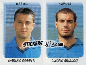 Sticker Robbiati / Bellucci  - Calciatori 1999-2000 n. 580 - Panini