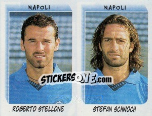 Sticker Stellone / Schwoch  - Calciatori 1999-2000 n. 581 - Panini