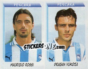 Sticker Rossi / Vukoja  - Calciatori 1999-2000 n. 589 - Panini