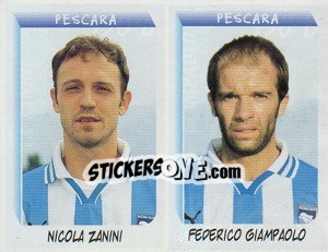 Sticker Zanini / Giampaolo  - Calciatori 1999-2000 n. 590 - Panini
