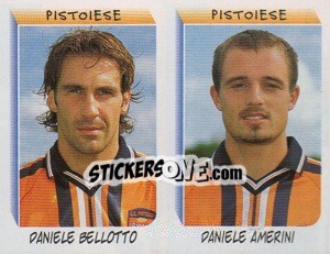 Sticker Bellotto / Amerini  - Calciatori 1999-2000 n. 596 - Panini
