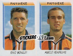 Sticker Bonaldi / Vendrame  - Calciatori 1999-2000 n. 598 - Panini