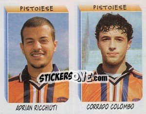 Sticker Ricchiuti / Colombo  - Calciatori 1999-2000 n. 599 - Panini