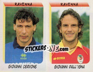Sticker Cervone / Dall'Igna  - Calciatori 1999-2000 n. 600 - Panini