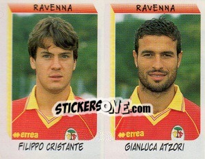 Sticker Cristante / Atzori  - Calciatori 1999-2000 - Panini