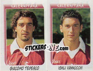 Sticker Tedesco / Vannucchi  - Calciatori 1999-2000 - Panini