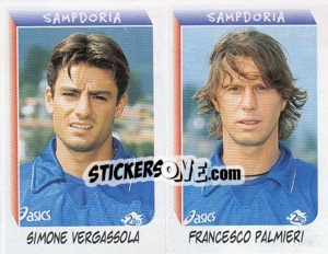 Sticker Vergassola / Palmieri  - Calciatori 1999-2000 - Panini