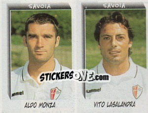 Sticker Monza / Lasalandra  - Calciatori 1999-2000 n. 632 - Panini