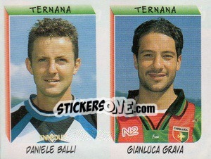 Figurina Balli / Grava  - Calciatori 1999-2000 - Panini