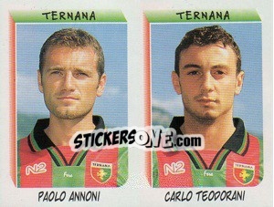 Sticker Annoni / Teodorani  - Calciatori 1999-2000 n. 640 - Panini