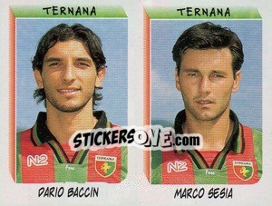 Sticker Baccin / Sesia  - Calciatori 1999-2000 n. 641 - Panini
