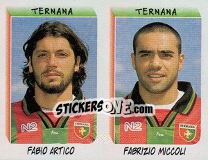 Sticker Artico / Miccoli  - Calciatori 1999-2000 n. 644 - Panini