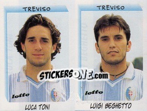 Sticker Toni / Beghetto  - Calciatori 1999-2000 - Panini