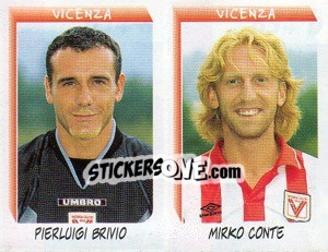 Sticker Brivio / Conte  - Calciatori 1999-2000 - Panini