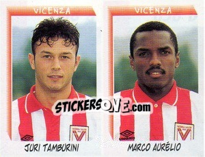 Sticker Tamburini / Aurélio  - Calciatori 1999-2000 - Panini